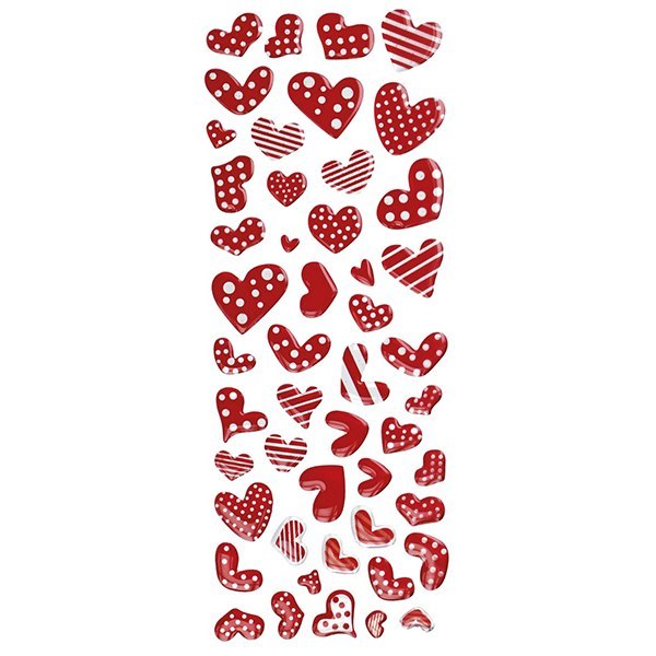 HEART STICKERS MIX TITANUM CRAFT-FUN SERIES HASTA